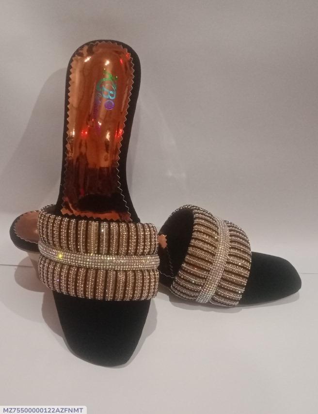 Best Quality Black Fancy Heels For Ladies