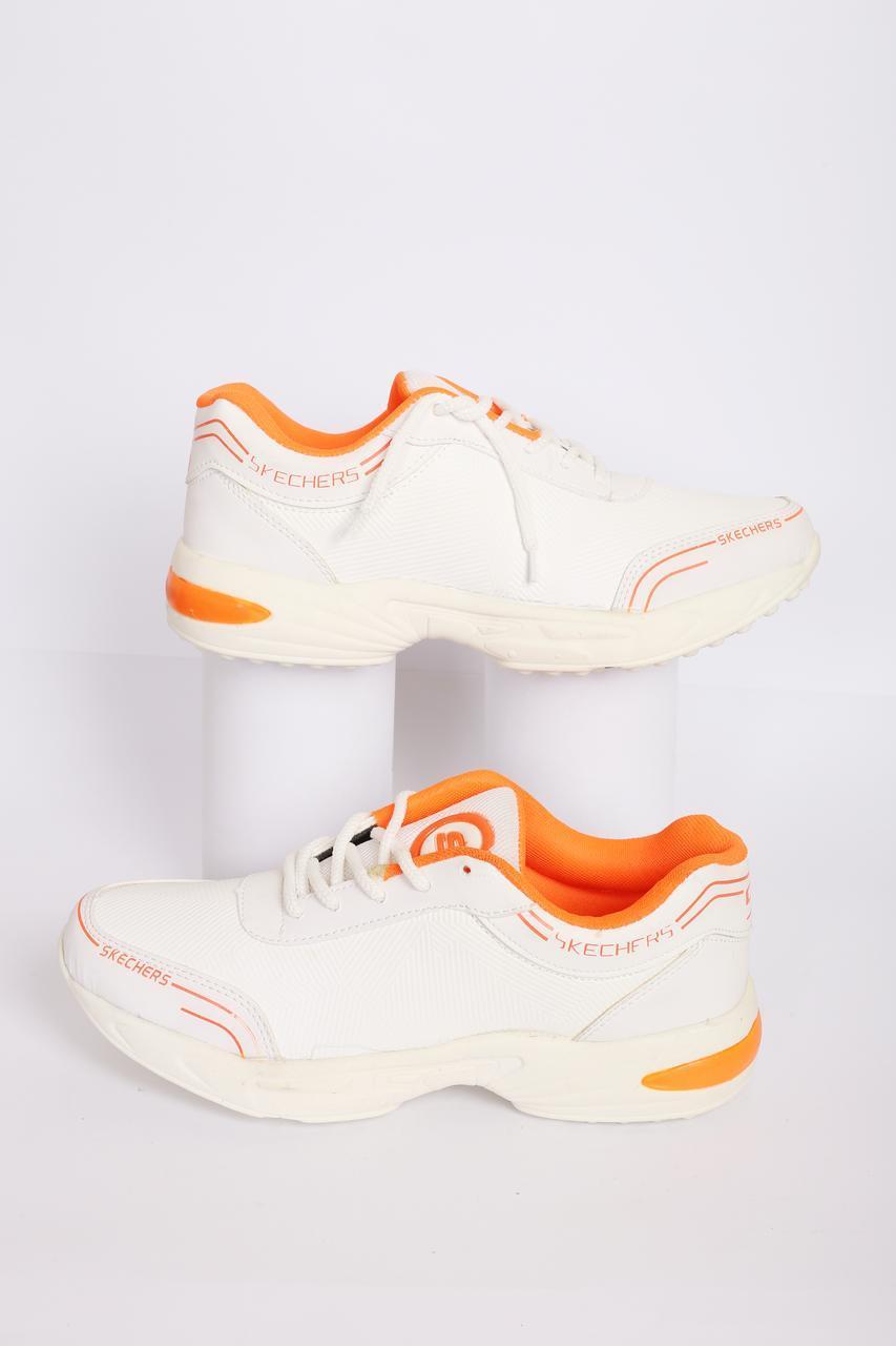 Men's white Synthetic Leather Casual Gripper