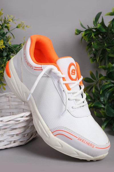 Men's white Synthetic Leather Casual Gripper