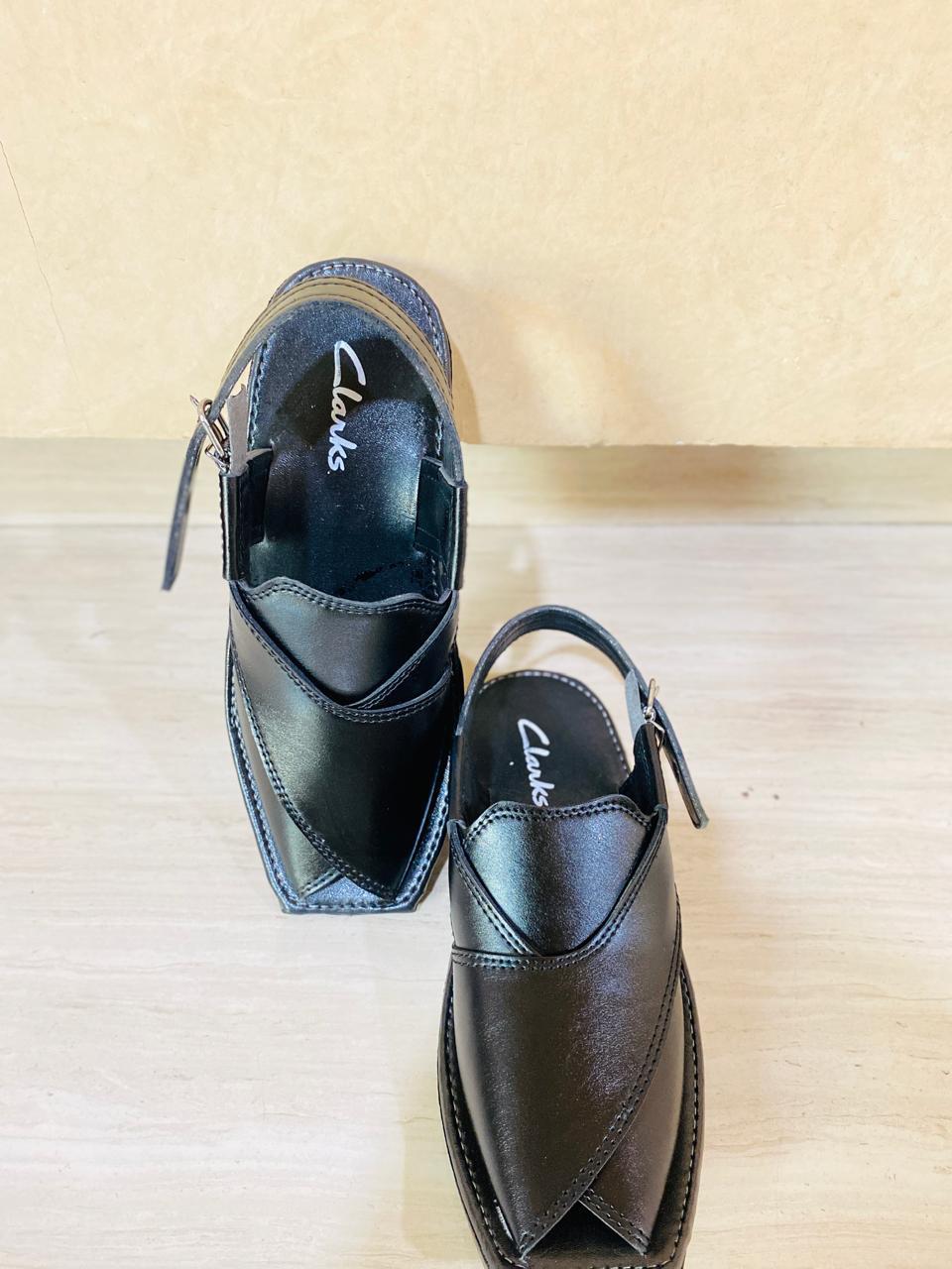 PU Leather Plain Pishawari Chappal