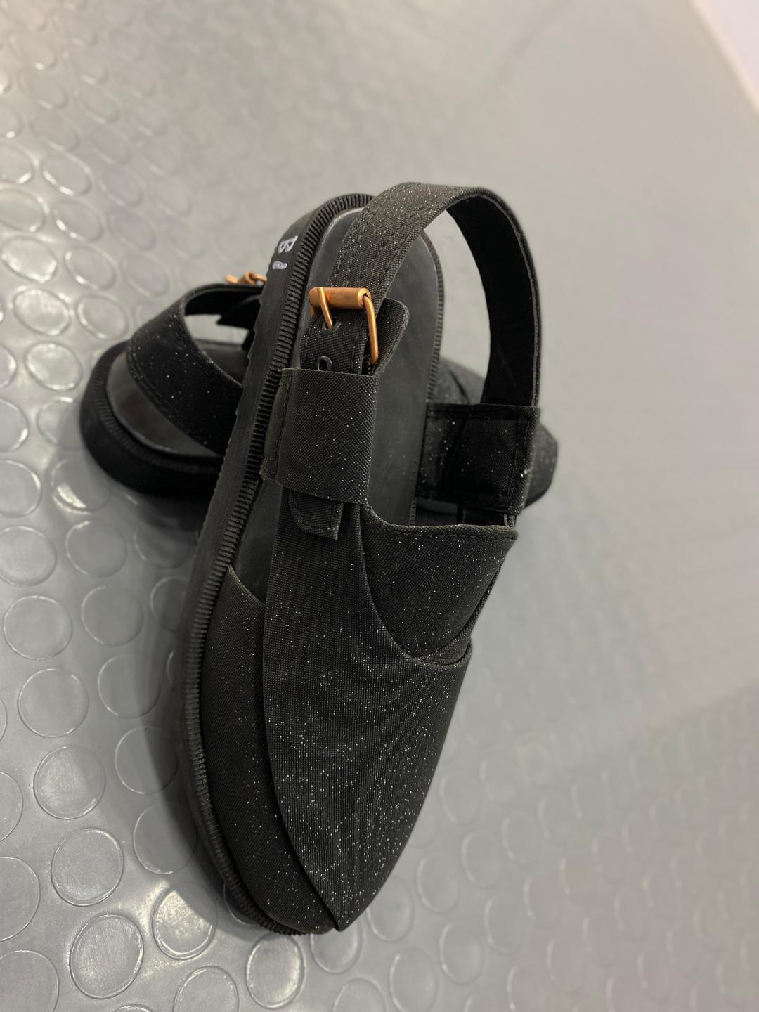 PU Leather Textured Pishawari Chappal
