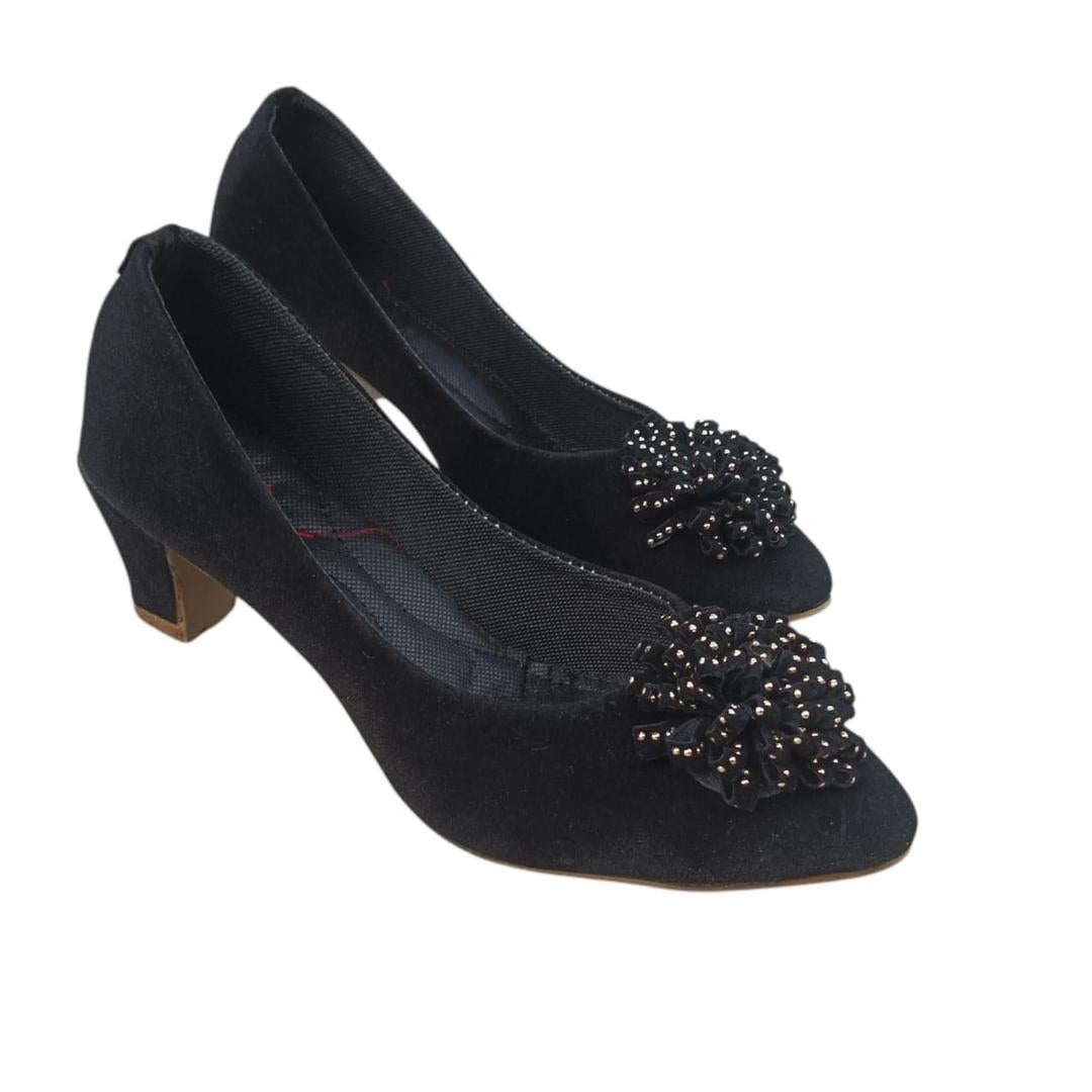 Women's Velvet Fancy Pump's