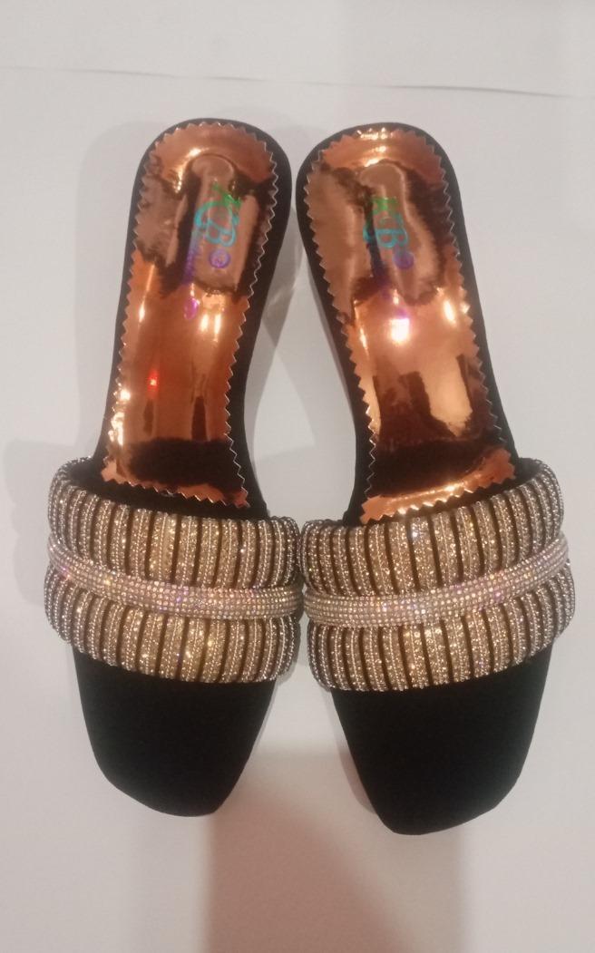 Best Quality Black Fancy Heels For Ladies